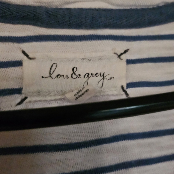 Lou & Grey Blue and White V-Neck Mini Sundress - Picture 2 of 2